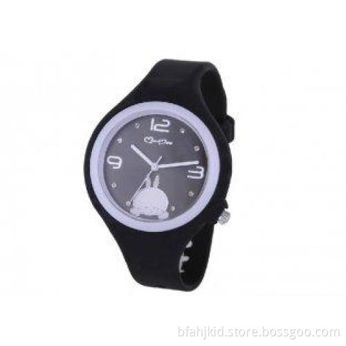 Black Silicone Jelly Watch Large Face Watch with Silicone J